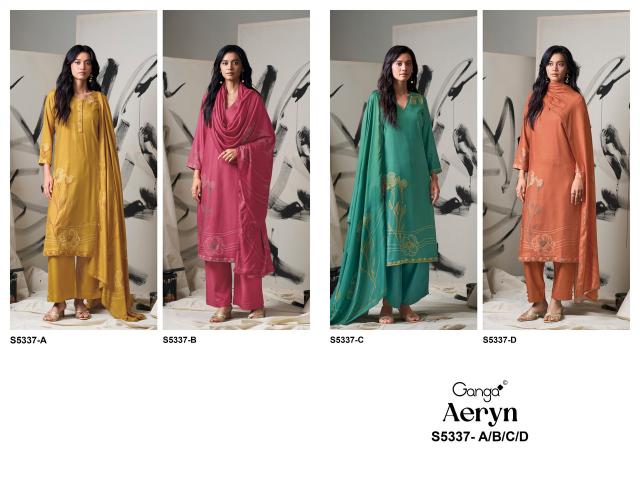 Ganga aeryn 5337 wholesale dress material market in pune